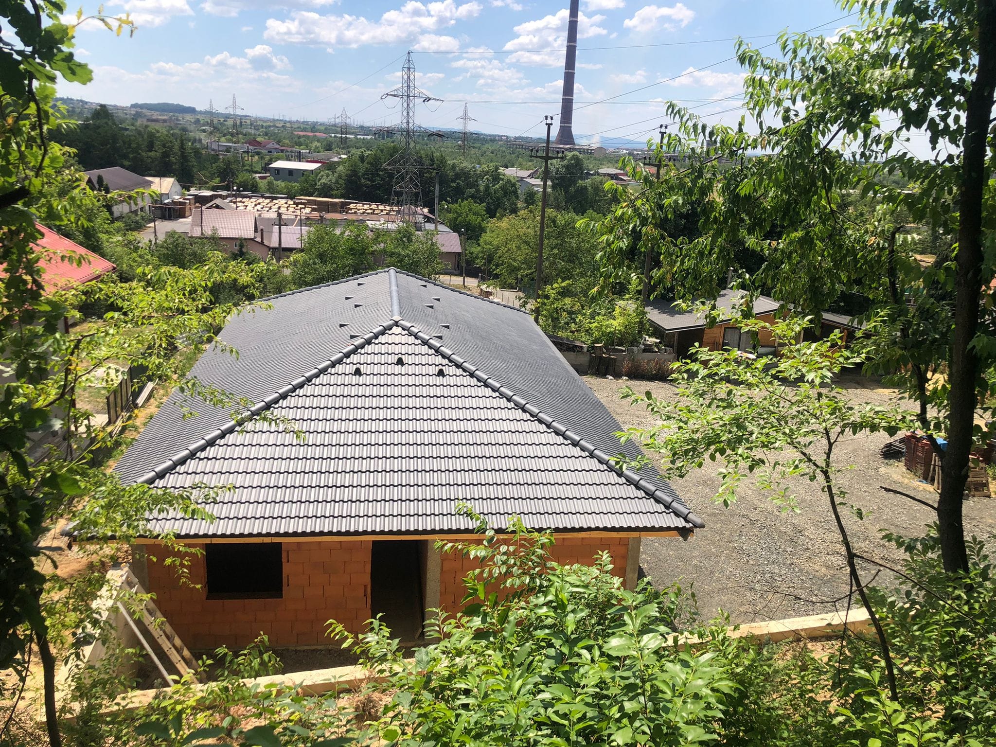 Șindrilă bituminoasă montată